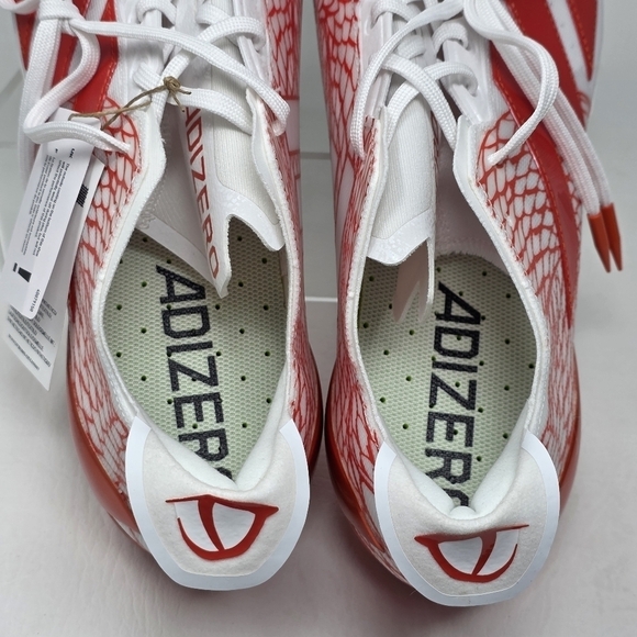 Adidas Adizero Electric Orange/White Football Cleats IH8570 Men\'s Size 14 New main image 4